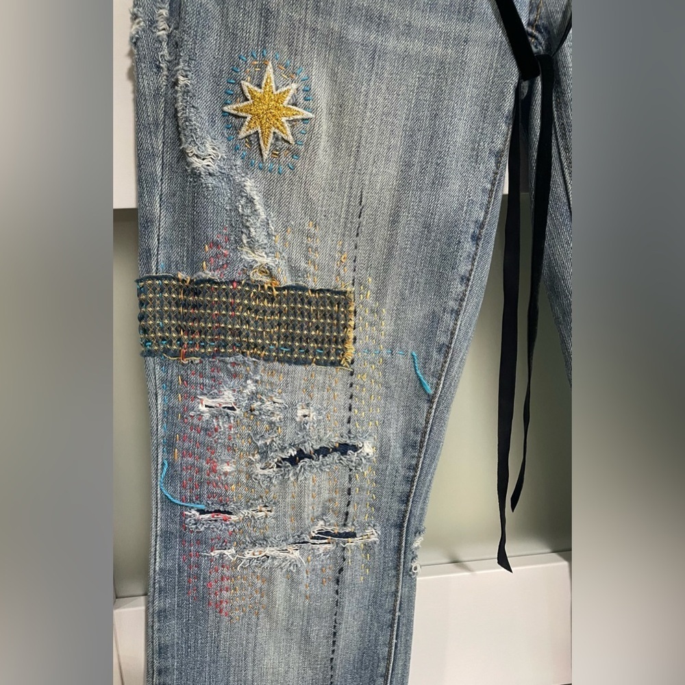 Restored by Design Upcycled American Eagle Jeans – One of a Kind Artisan Denim - Picture 8 of 13